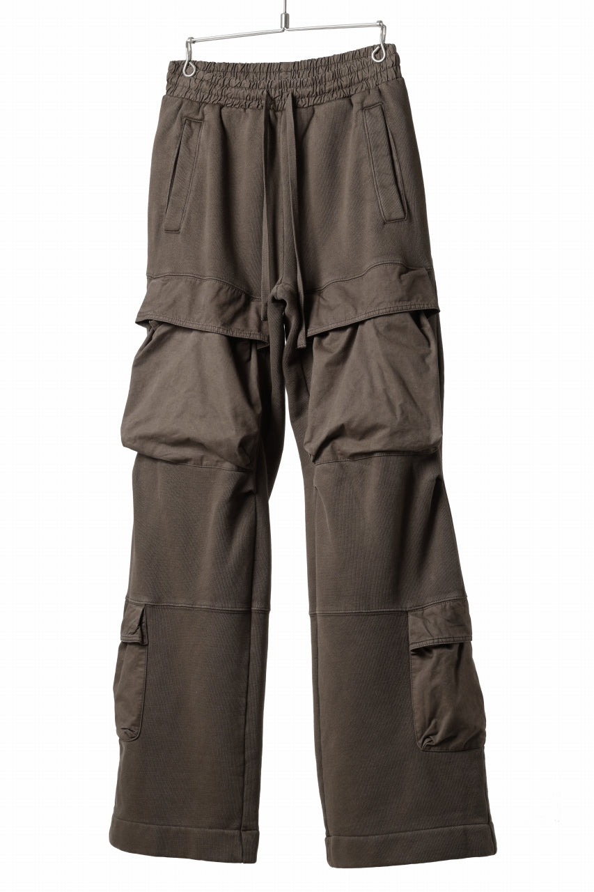 entire studios UTILITY CARGO SWEAT PANTS (BRUNETTE)