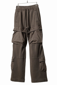 画像をギャラリービューアに読み込む, entire studios UTILITY CARGO SWEAT PANTS (BRUNETTE)