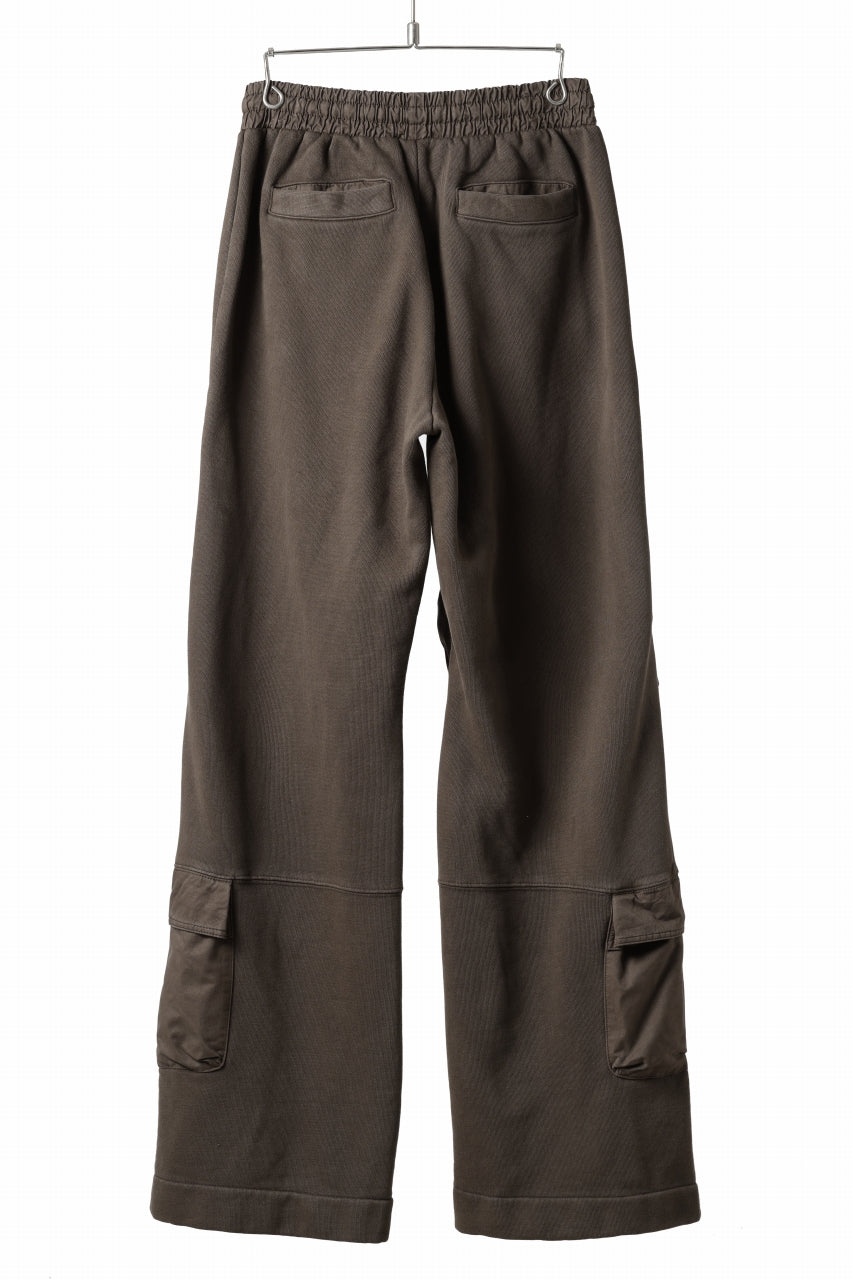 entire studios UTILITY CARGO SWEAT PANTS (BRUNETTE)