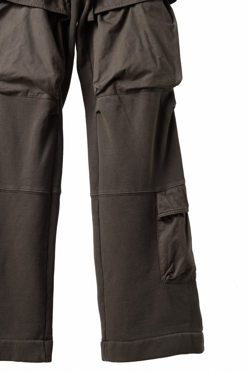 entire studios UTILITY CARGO SWEAT PANTS (BRUNETTE)