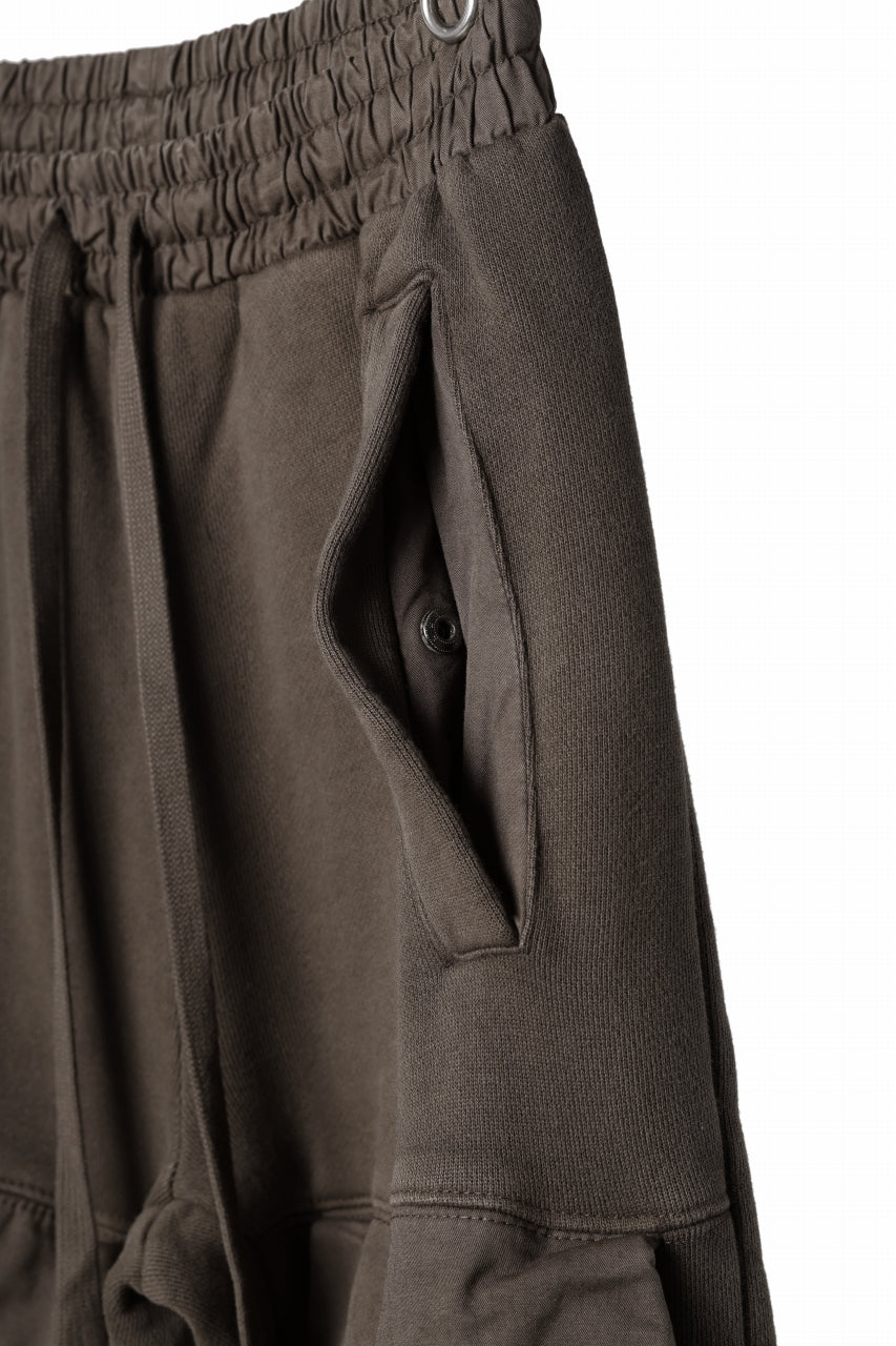 entire studios UTILITY CARGO SWEAT PANTS (BRUNETTE)