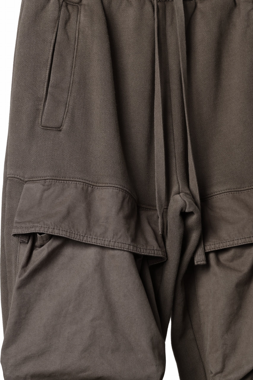 entire studios UTILITY CARGO SWEAT PANTS (BRUNETTE)