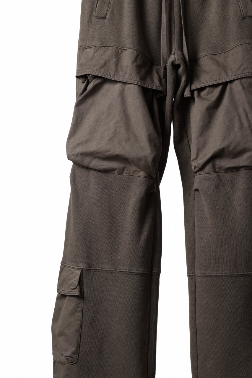 entire studios UTILITY CARGO SWEAT PANTS (BRUNETTE)