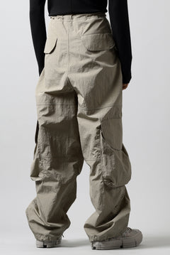 画像をギャラリービューアに読み込む, entire studios FREIGHT CARGO PANTS / CRINKLE NYLON (SAGE)