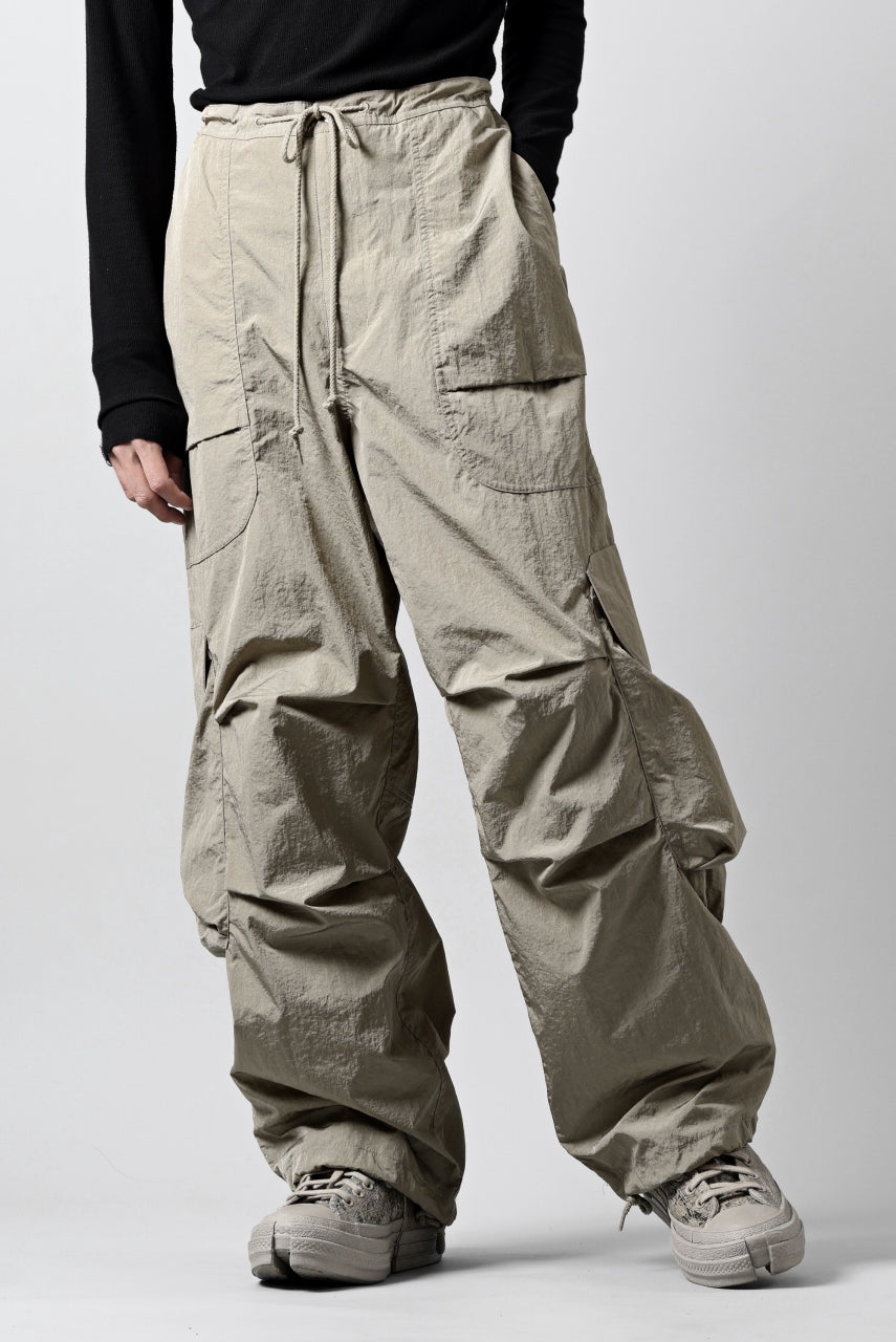 画像をギャラリービューアに読み込む, entire studios FREIGHT CARGO PANTS / CRINKLE NYLON (SAGE)