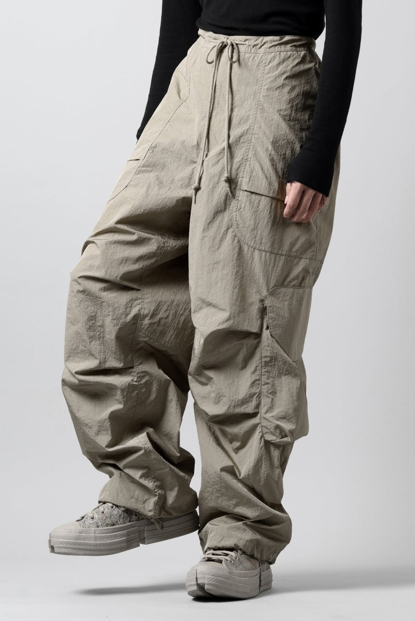 entire studios FREIGHT CARGO PANTS / CRINKLE NYLON (SAGE)