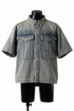 Load image into Gallery viewer, entire studios HEAVY DENIM SHIRT (SURFACE WAVE)