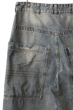 Load image into Gallery viewer, entire studios HEAVY DENIM SHORTS (SURFACE WAVE)