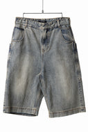 entire studios HEAVY DENIM SHORTS (SURFACE WAVE)