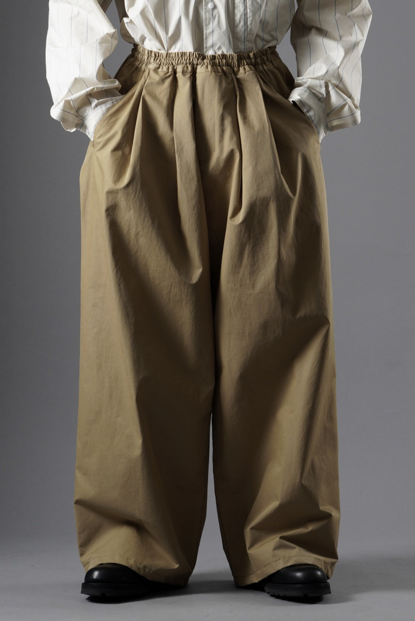 画像をギャラリービューアに読み込む, F/CE. TECH KERSEY WIDE DRAPE TROUSER (BEIGE)