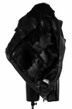 Load image into Gallery viewer, ierib exclusive ma-1 bomber jacket / toskana sheep shearling mouton (BLACK x BLACK)