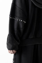 画像をギャラリービューアに読み込む, Feng Chen Wang PANELLED FULL ZIP HOODIE (BLACK)