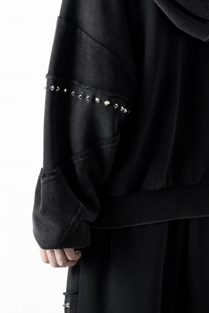 Feng Chen Wang PANELLED FULL ZIP HOODIE (BLACK)