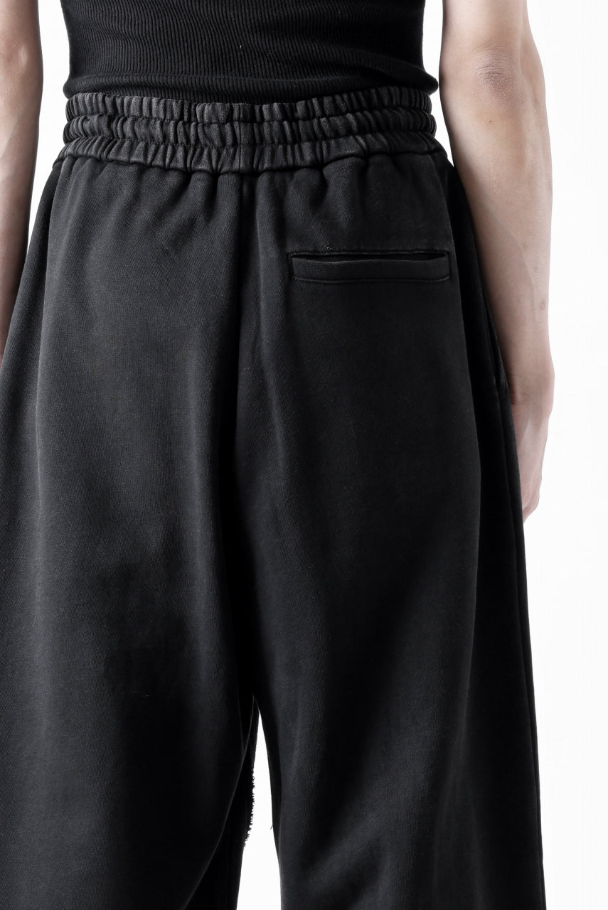 画像をギャラリービューアに読み込む, Feng Chen Wang PANELLED STRAIGHT SWEATPANTS (BLACK)