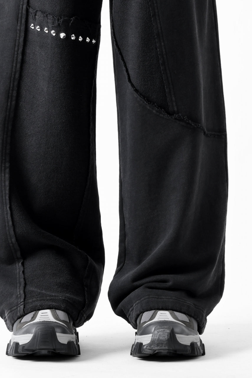 Feng Chen Wang PANELLED STRAIGHT SWEATPANTS (BLACK)