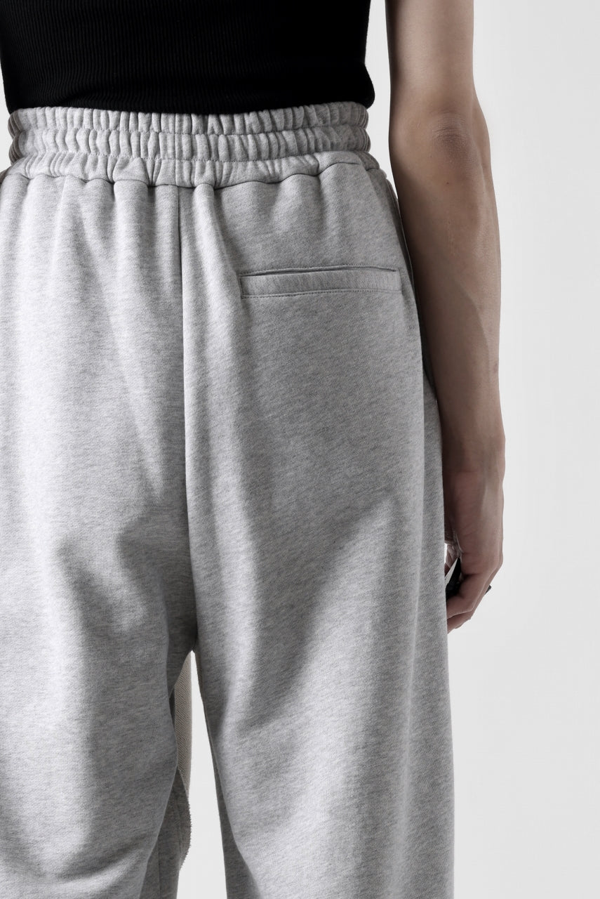 画像をギャラリービューアに読み込む, Feng Chen Wang PANELLED STRAIGHT SWEATPANTS (GREY)