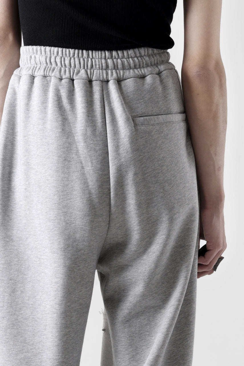 画像をギャラリービューアに読み込む, Feng Chen Wang PANELLED STRAIGHT SWEATPANTS (GREY)