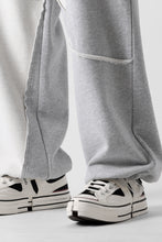 画像をギャラリービューアに読み込む, Feng Chen Wang PANELLED STRAIGHT SWEATPANTS (GREY)