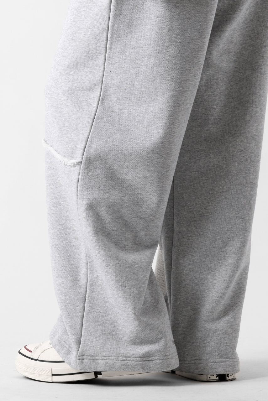 画像をギャラリービューアに読み込む, Feng Chen Wang PANELLED STRAIGHT SWEATPANTS (GREY)