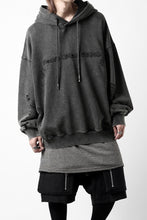 画像をギャラリービューアに読み込む, Feng Chen Wang GREY RIPPED JERSY HOODIE (GREY)