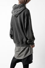 画像をギャラリービューアに読み込む, Feng Chen Wang GREY RIPPED JERSY HOODIE (GREY)