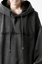 画像をギャラリービューアに読み込む, Feng Chen Wang GREY RIPPED JERSY HOODIE (GREY)