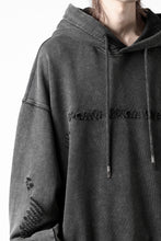 画像をギャラリービューアに読み込む, Feng Chen Wang GREY RIPPED JERSY HOODIE (GREY)