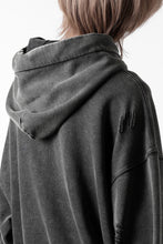 画像をギャラリービューアに読み込む, Feng Chen Wang GREY RIPPED JERSY HOODIE (GREY)