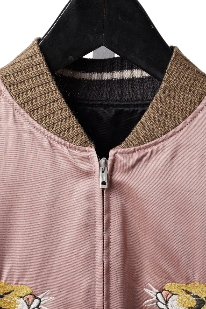 画像をギャラリービューアに読み込む, FULLCOUNT 2060 REVERSIBLE SKAJAN "TYGER HEAD" (PINK / BLACK)