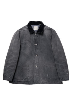 画像をギャラリービューアに読み込む, FULLCOUNT 2061CA RELAX FIT DUCK CHORE JACKET (BLACK)