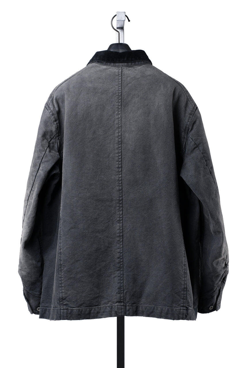 画像をギャラリービューアに読み込む, FULLCOUNT 2061CA RELAX FIT DUCK CHORE JACKET (BLACK)