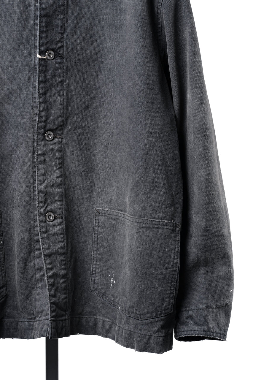 画像をギャラリービューアに読み込む, FULLCOUNT 2061CA RELAX FIT DUCK CHORE JACKET (BLACK)