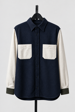 画像をギャラリービューアに読み込む, FULLCOUNT CRAZY PATTERN FLANNEL WORK SHIRT (TYPE A)