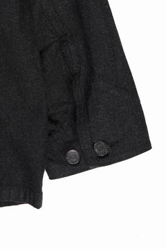 Load image into Gallery viewer, FULLCOUNT x GDC GFC2001 Leather Collar Denim Chore Jacket (BLACK)