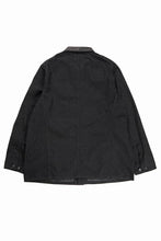 Load image into Gallery viewer, FULLCOUNT x GDC GFC2001 Leather Collar Denim Chore Jacket (BLACK)
