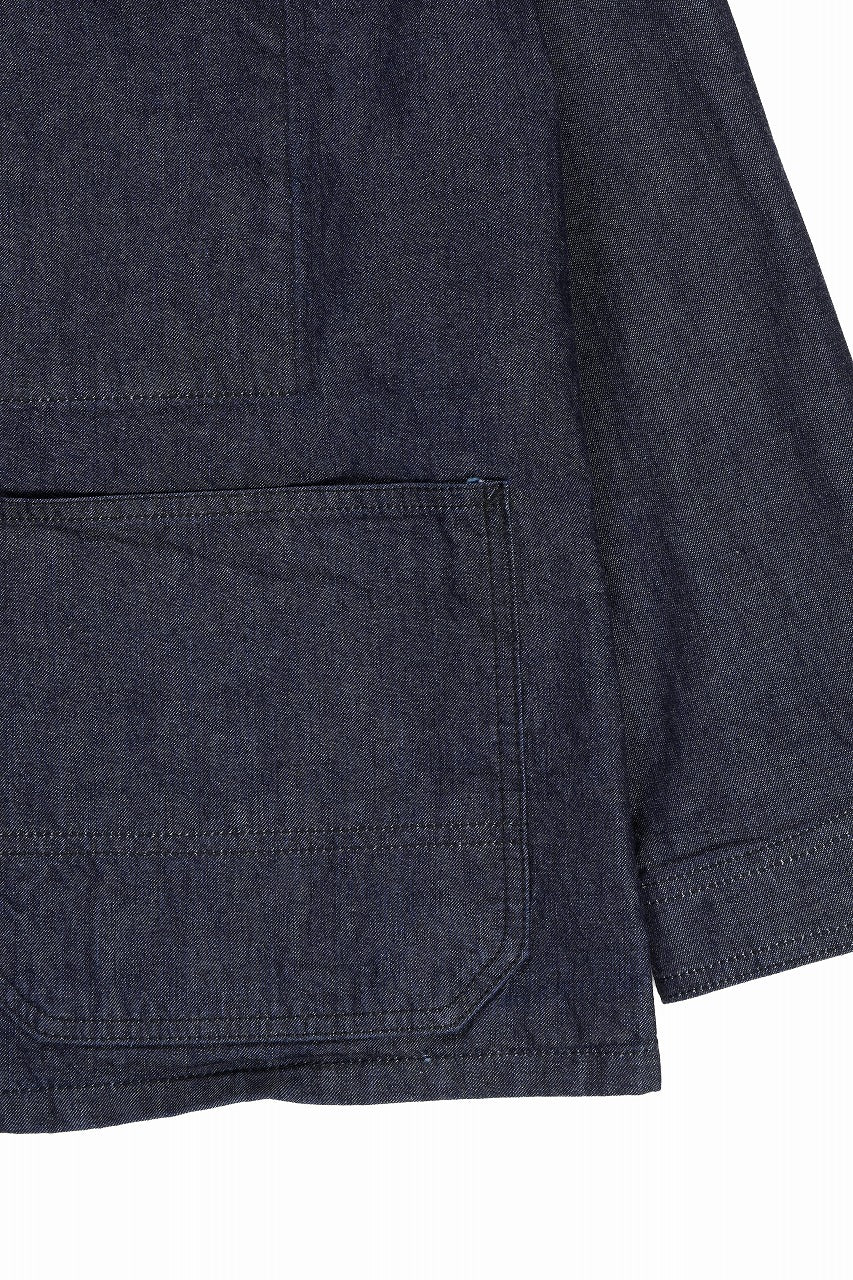 Load image into Gallery viewer, FULLCOUNT x GDC GFC2001 Leather Collar Denim Chore Jacket (INDIGO)