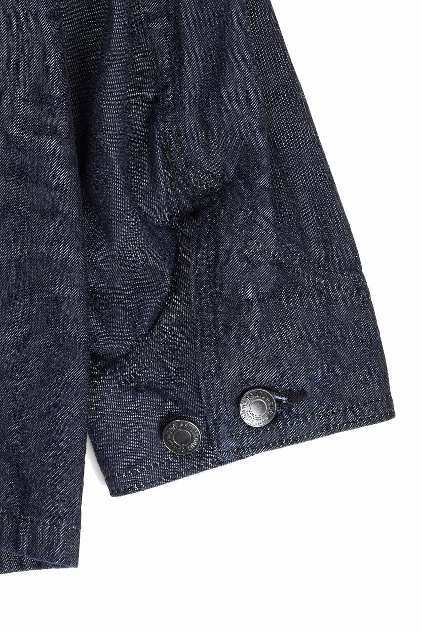 Load image into Gallery viewer, FULLCOUNT x GDC GFC2001 Leather Collar Denim Chore Jacket (INDIGO)