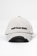 Feng Chen Wang GREY DENIM SANDING FINISHING CAP (GREY)