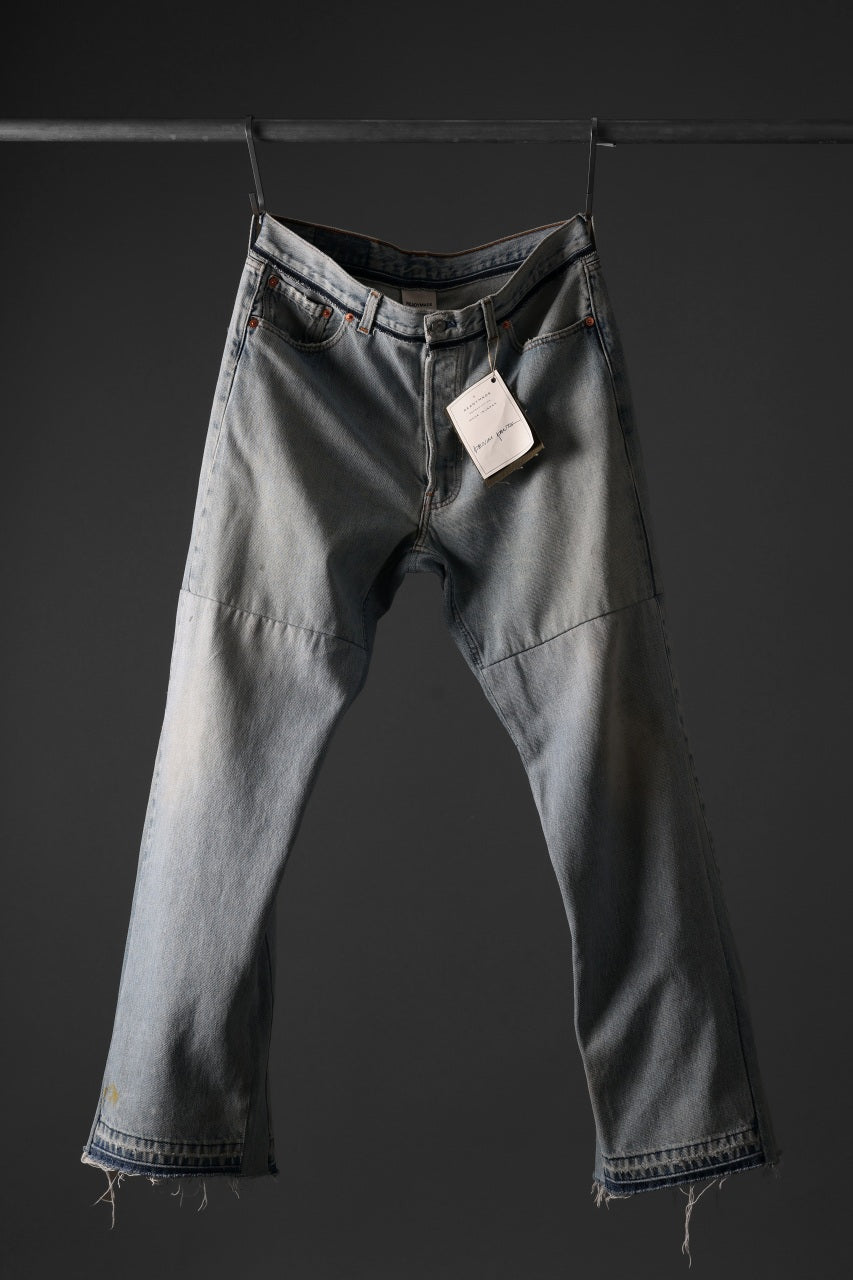 READYMADE WIDE FLARE DENIM PANTS / (BLUE #G)