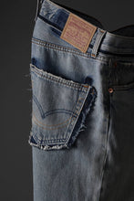 Load image into Gallery viewer, READYMADE WIDE FLARE DENIM PANTS / (BLUE #G)