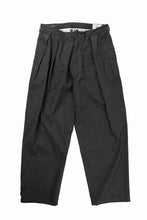 Load image into Gallery viewer, FULLCOUNT x GDC GFC1001 Big Denim Tuck Trousers (BLACK)
