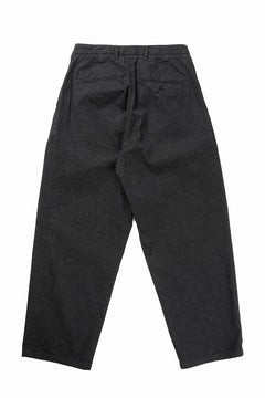 Load image into Gallery viewer, FULLCOUNT x GDC GFC1001 Big Denim Tuck Trousers (BLACK)