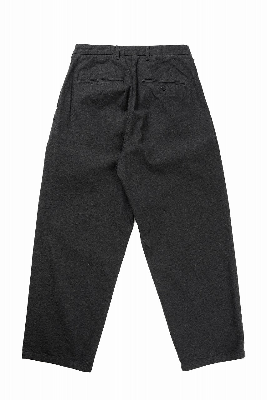 Load image into Gallery viewer, FULLCOUNT x GDC GFC1001 Big Denim Tuck Trousers (BLACK)