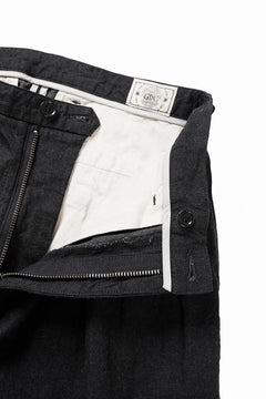 Load image into Gallery viewer, FULLCOUNT x GDC GFC1001 Big Denim Tuck Trousers (BLACK)