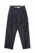 Load image into Gallery viewer, FULLCOUNT x GDC GFC1001 Big Denim Tuck Trousers (BLACK)