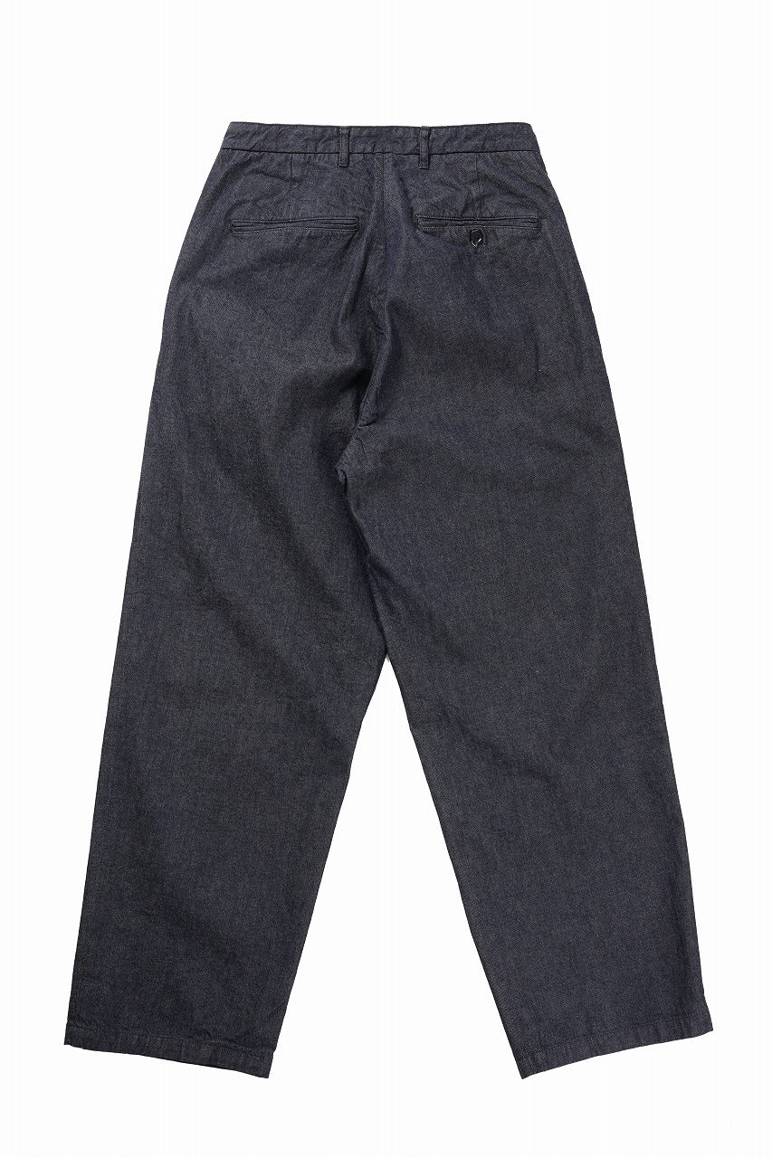 Load image into Gallery viewer, FULLCOUNT x GDC GFC1001 Big Denim Tuck Trousers (BLACK)