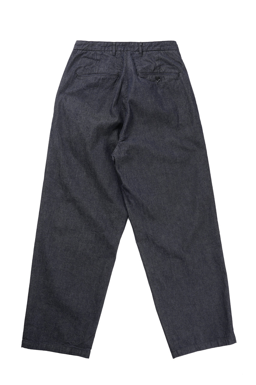 Load image into Gallery viewer, FULLCOUNT x GDC GFC1001 Big Denim Tuck Trousers (INDIGO)
