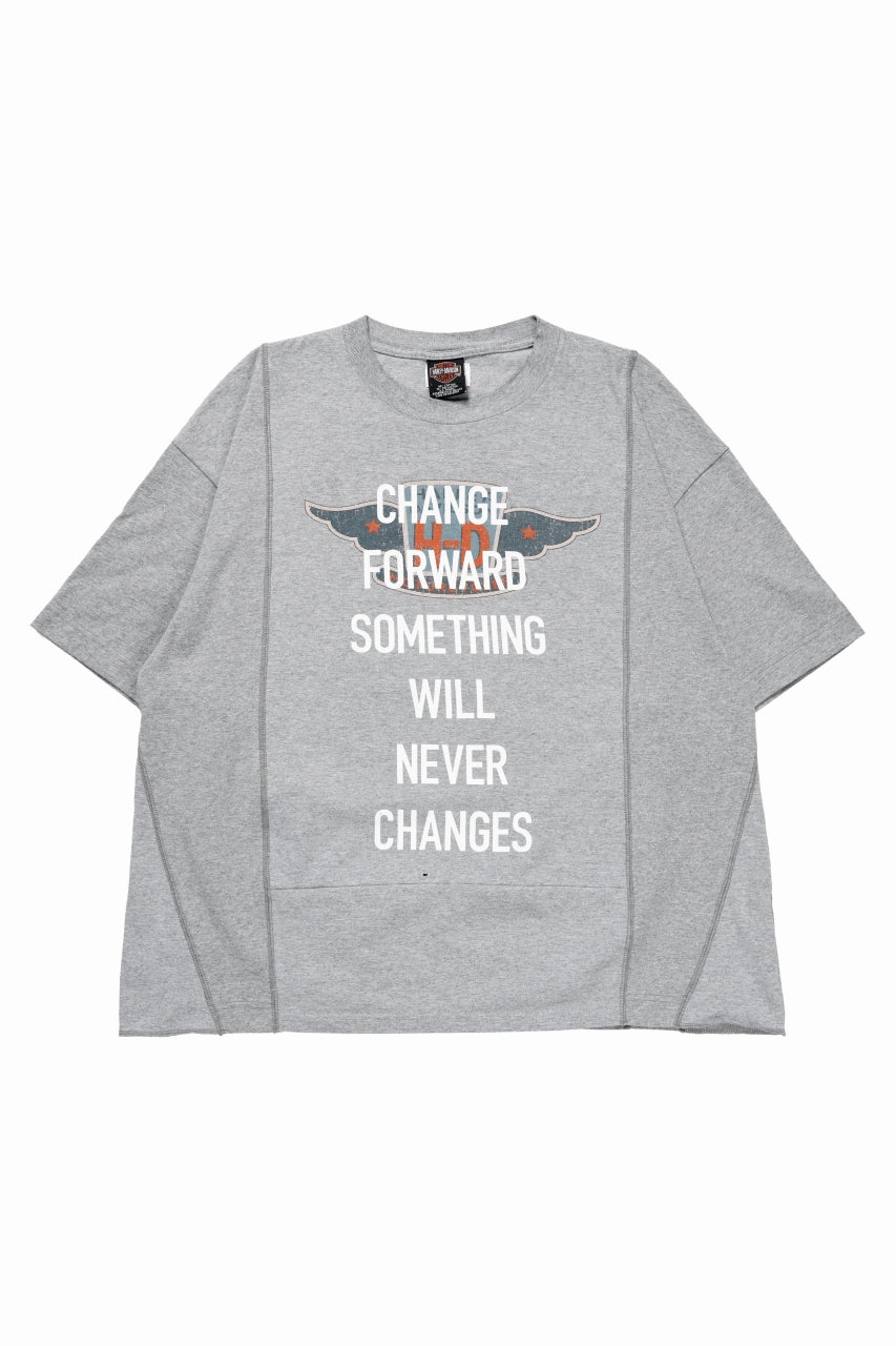 CHANGES exclusive VINTAGE REMAKE SHORT SLEEVE TEE (GREY #A