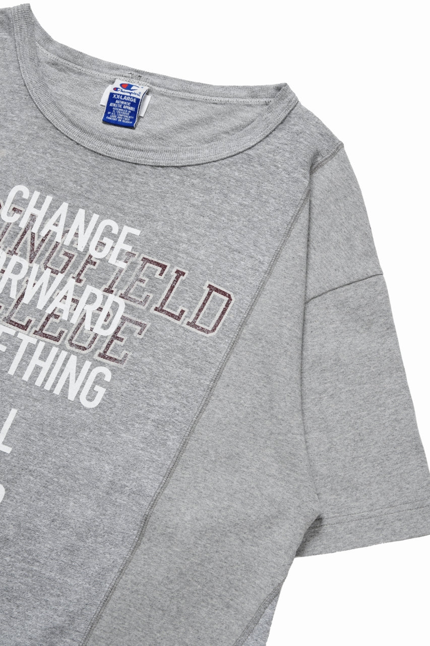 CHANGES exclusive VINTAGE REMAKE SHORT SLEEVE TEE (GREY #B