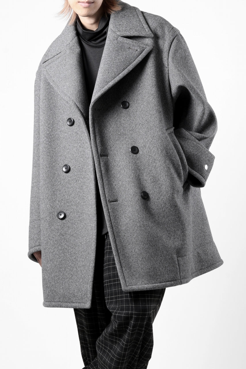 Load image into Gallery viewer, th products Marine Over Coat / active setter tweed knit (gray)